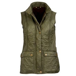 NWT Barbour Wray Gilet Fleece-Lined Vest size 14 US Olive
